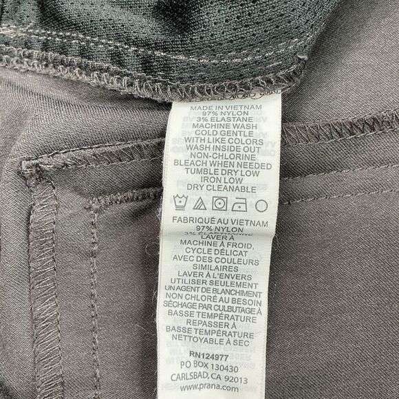 prAna Men’s Zogger Jogger Pants 35x30 Gray Cargo Nylon Belted Gorpcore Hiking - Picture 7 of 10